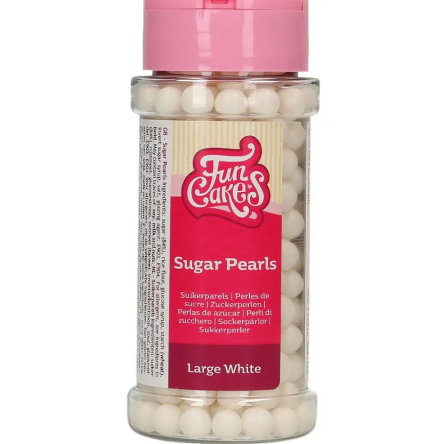 FunCakes Zuckerperlen - Large White 70g