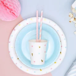 Gender Reveal Partydeco Pappbecher - 6 Stück