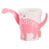 Ginger Pappbecher Dinosaurier Pink - 8 Stück