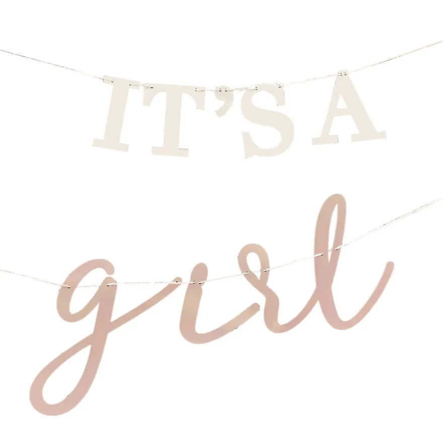 Ginger Ray Bunting - Girlande It´s a girl