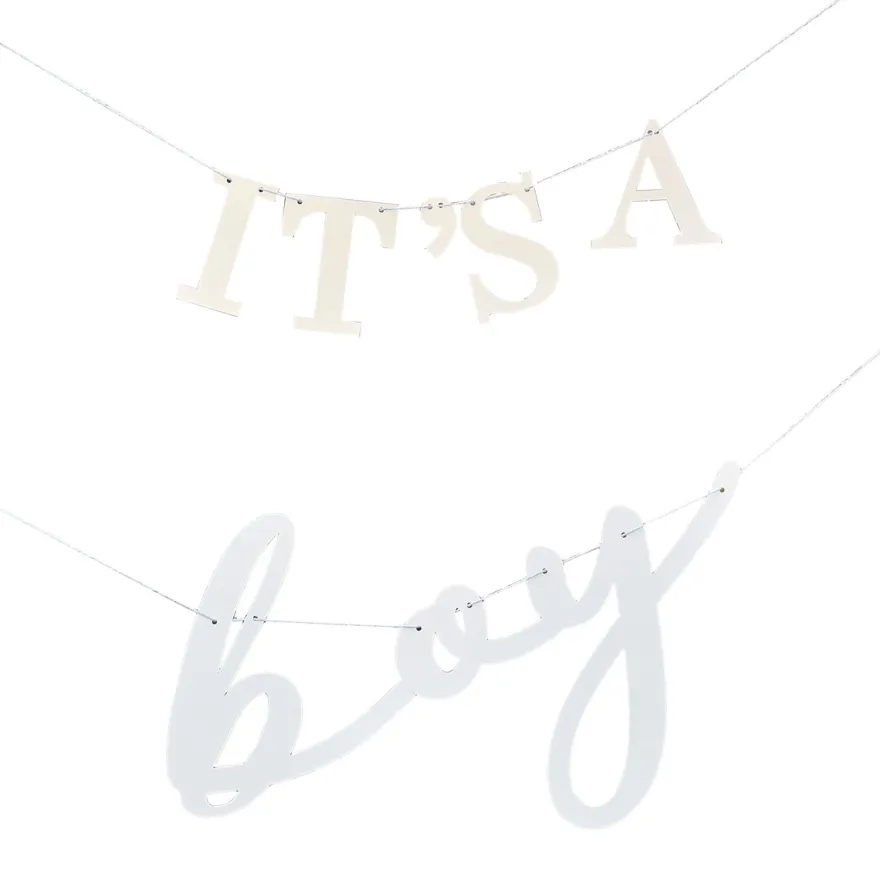 Ginger Ray Bunting - Girlande It´s a boy