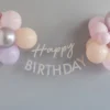 Ginger Ray Happy Birthday Wimpel mit Ballons - Pastell