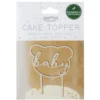Ginger Ray Holz Cake Topper - Teddy Bär Baby