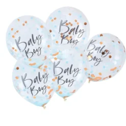 Ginger Ray Konfetti Luftballons - Baby Boy