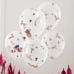 Ginger Ray Luftballons gefüllt mit Herz-Konfetti