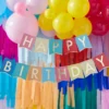 Ginger Ray Multi-Coloured Happy Birthday Banner