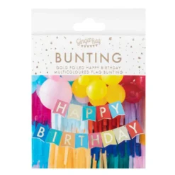 Ginger Ray Multi-Coloured Happy Birthday Banner