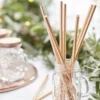 Ginger Ray Paper Straws - Strohhalm Rosegold 25 Stück