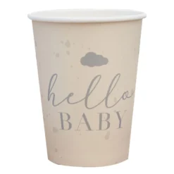 Ginger Ray Pappbecher - Hello Baby Neutral