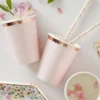 Ginger Ray Pappbecher Rosegold gepunktet 8 Stück