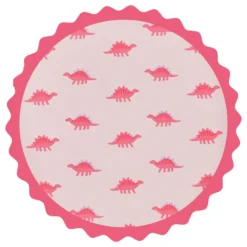 Ginger Ray 8 Pappteller - Dinosurier Pink
