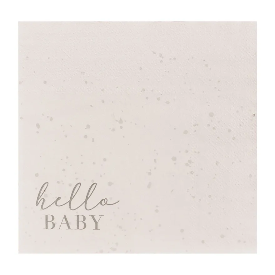 Ginger Ray Servietten - Hello Baby Neutral