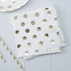 Ginger Ray Servietten - Polka Dots Gold