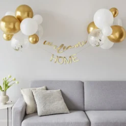 Ginger Ray Wimpel mit Ballons - Welcome Home
