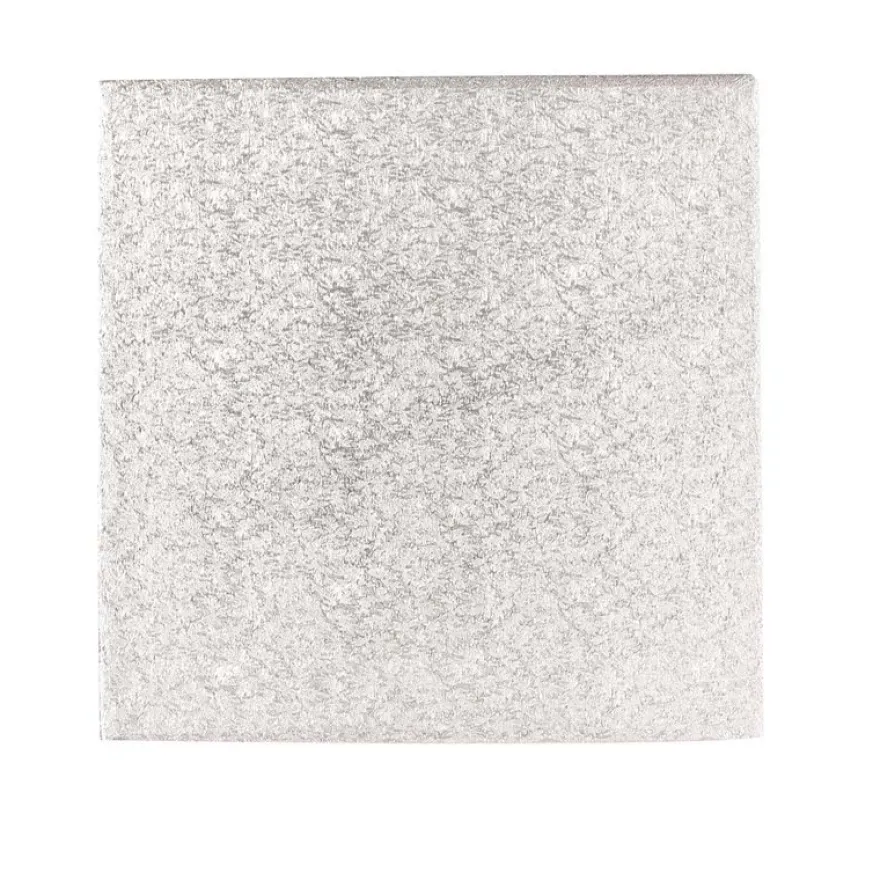Hardboard 12“ 30cm Quadrat Silber- 3mm dick