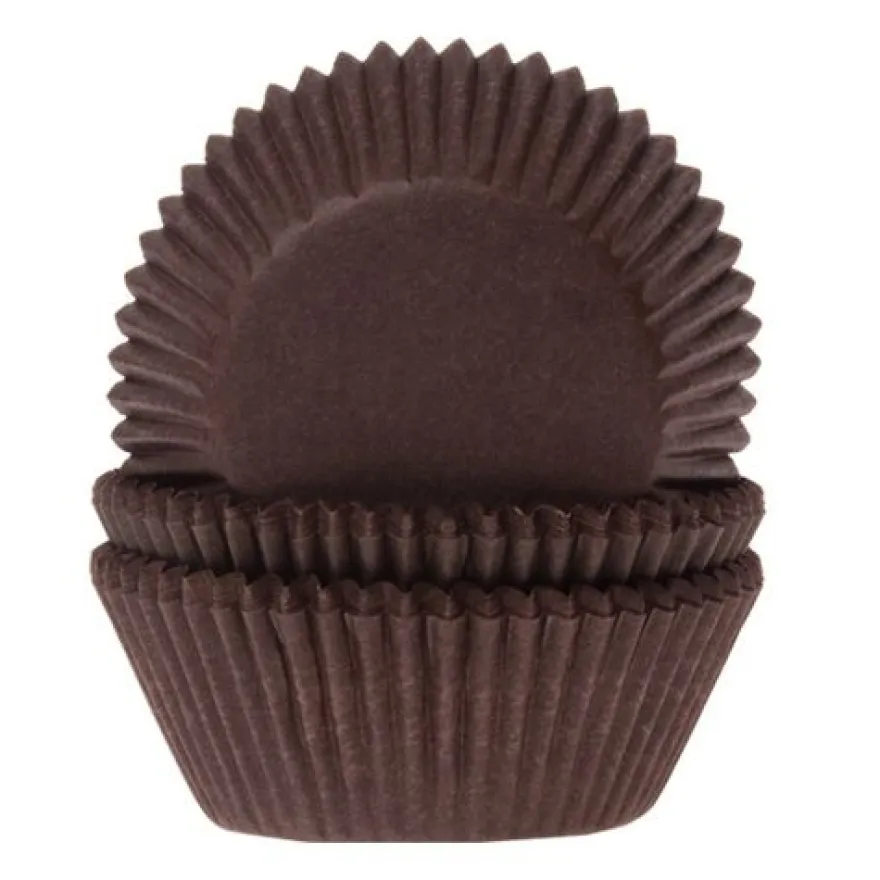 HOM MINI Baking Cups - Braun 60 Stk