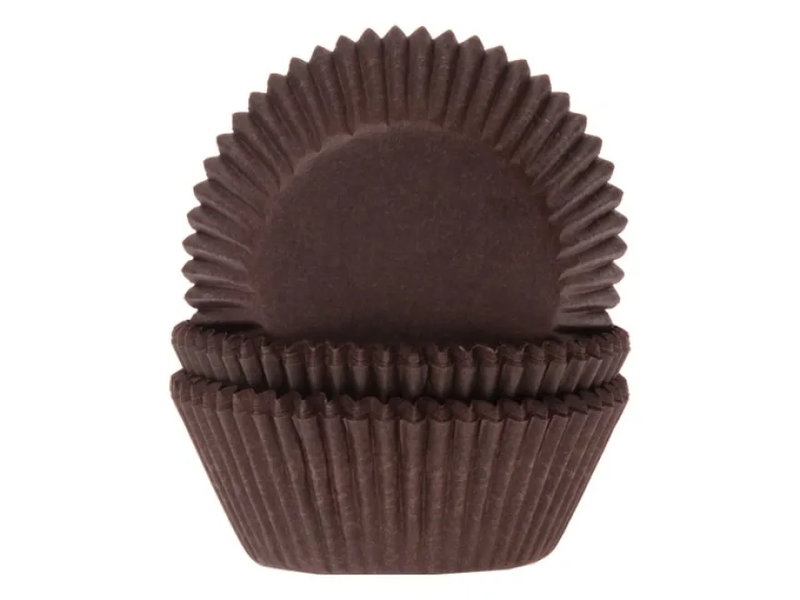House of Marie Baking Cups - Brown 50 Stück