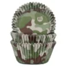 House of Marie Baking Cups - Camouflage 50 Stück