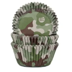 House of Marie Baking Cups - Camouflage 50 Stück