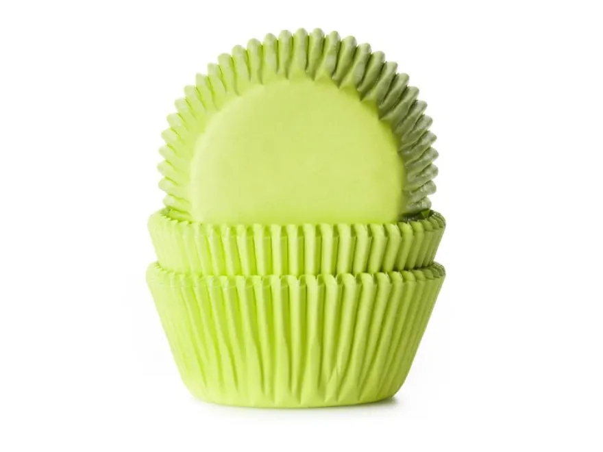 House of Marie Baking Cups - Lime Green 50 Stück