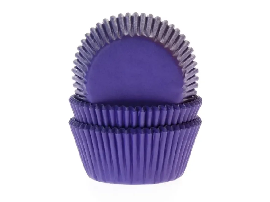 House of Marie Baking Cups - Purple 50 Stück