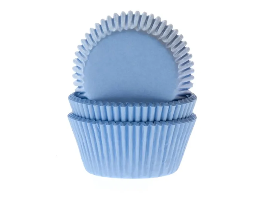 House of Marie Baking Cups - Sky Blue 50 Stück