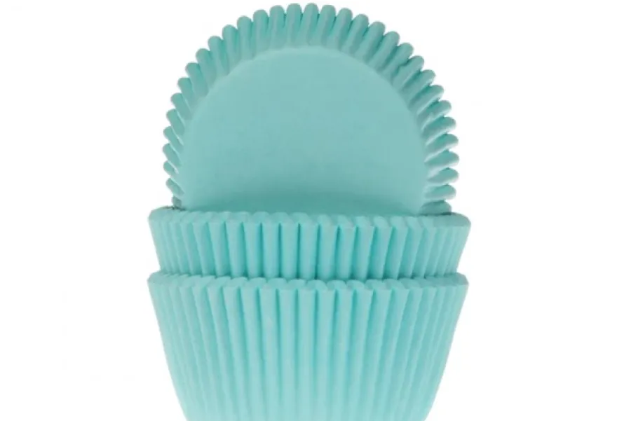 House of Marie Baking Cups - Turquoise 50 Stück