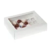 House of Marie Mini Cupcake Schachtel 24 - Weiß pk/2
