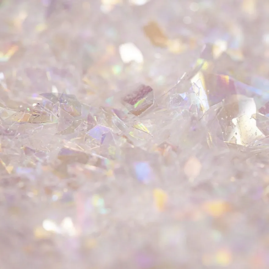 Magic Sparkles – Essbarer Glitzer, irisierende Glitterflocken Weißer Kristall 3g