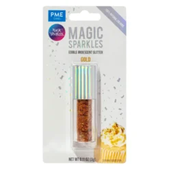 Magic Sparkles – Essbarer Glitzer, irisierende Glitterflocken Gold 3g