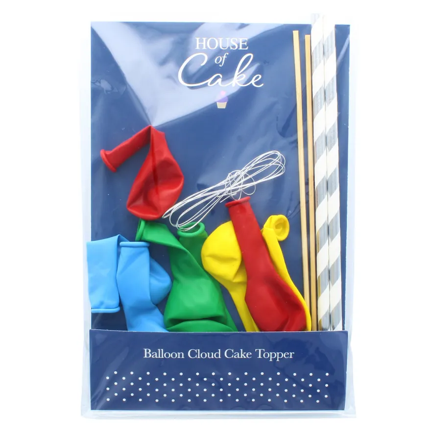 Mini Luftballon Cake Topper - Ballonwolke Rainbow