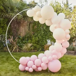 Nude- und Pink -Ballonbogen -Set 75 Luftballons