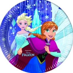 Pappteller Frozen Snowflakes 23cm