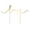 PartyDeco Cake Topper Love - Gold