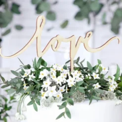 PartyDeco Cake Topper Love - Holz