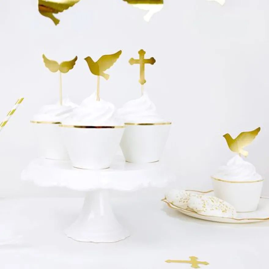 Partydeco Cupcake-Topper - Kommunion 6eilig