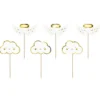 Partydeco Cupcake Topper Wolken und Flügel 6 Stück