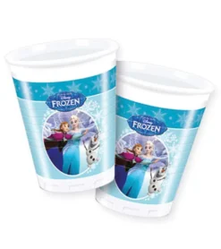 Plastikbecher Frozen - Ice Skating 8 Stück