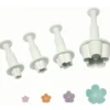 PME Ausstecher mit Auswerfer – Flower Blossom 4tlg