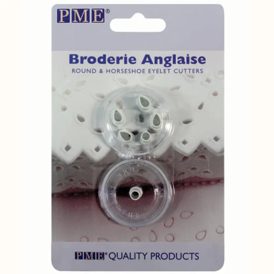 PME Broderie Anglaise Round & Horseshoe Eyelet