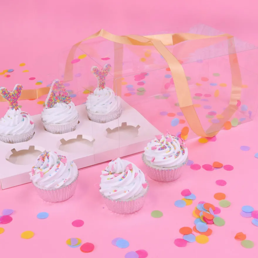 PME Crystal Cupcake Box - 6 Cupcakes