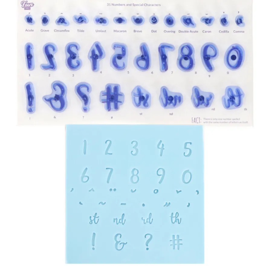 PME Fun Fonts Numerals - Collection 1 - Prägezahlen