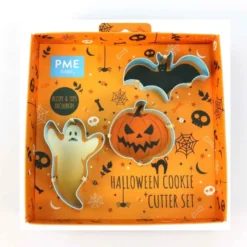 PME Halloween Ausstecherset - Fledermaus, Gespenst & Kürbis
