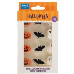 PME Halloween Essbare Zuckerdeko - Fledermäuse, Geister & Pumpkin