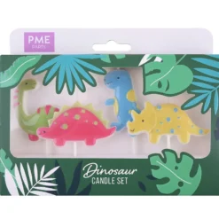 PME Kerze Dinosaurier 4 teilig