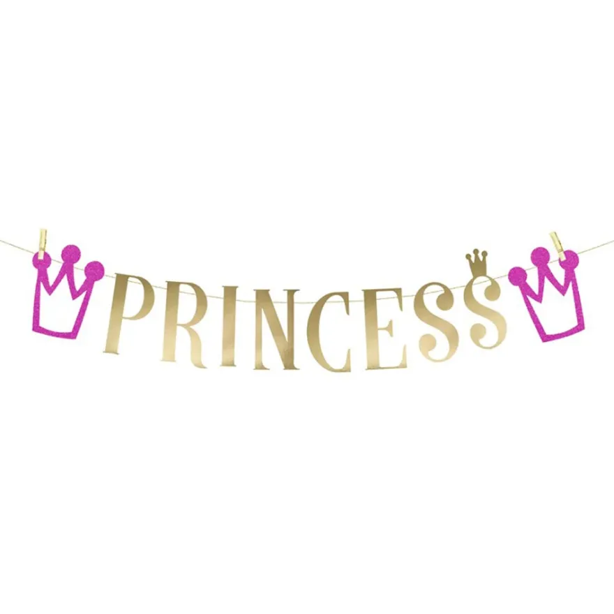 Princess Banner - Girlande 9,0 x 13,5cm