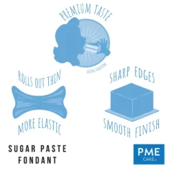 Profi Qualität - PME Fondant Gelb 250g