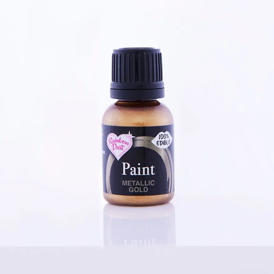 RD Edible Food Paints – Metallic Gold 25ml