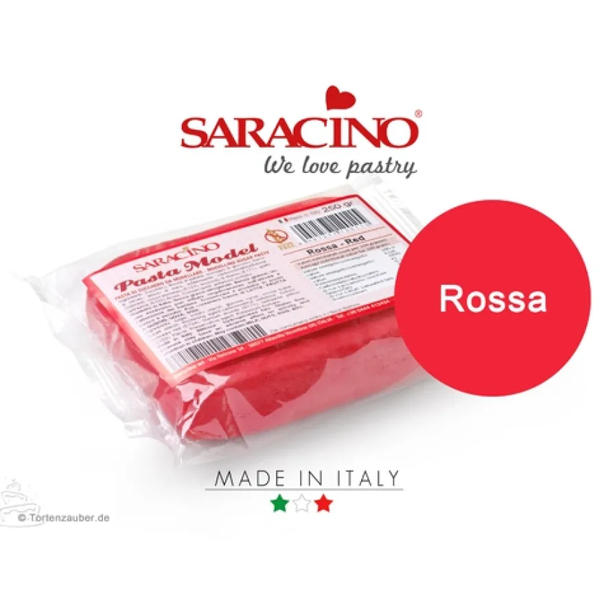 Saracino Modellierpaste - Rot 250g
