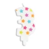 Scrapcooking bunte Zahlenkerze Kerze - Zahl 3